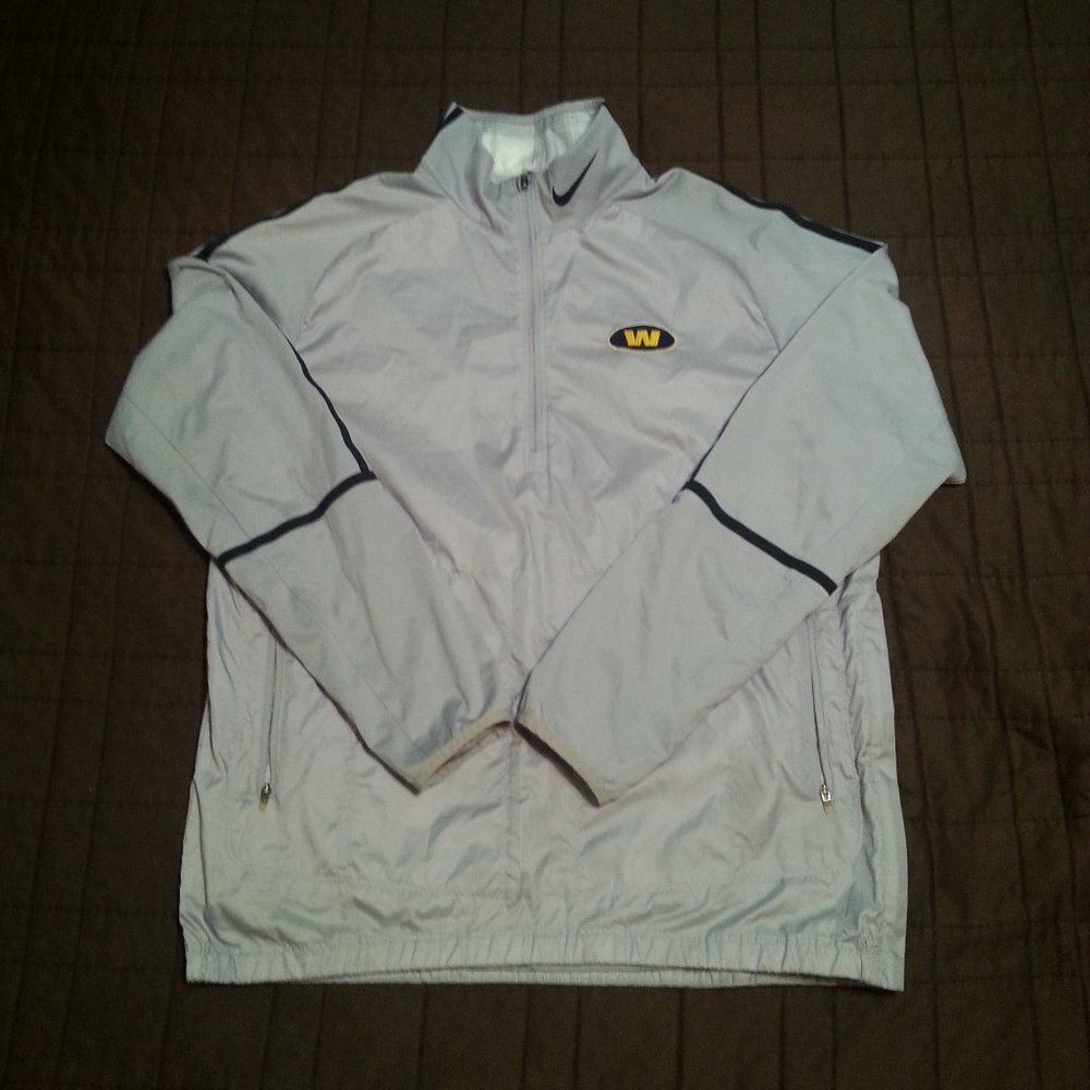 Nike Jacket. Windbreaker 1/4-1/2 zip--.Washington, Wyoming, Wichita